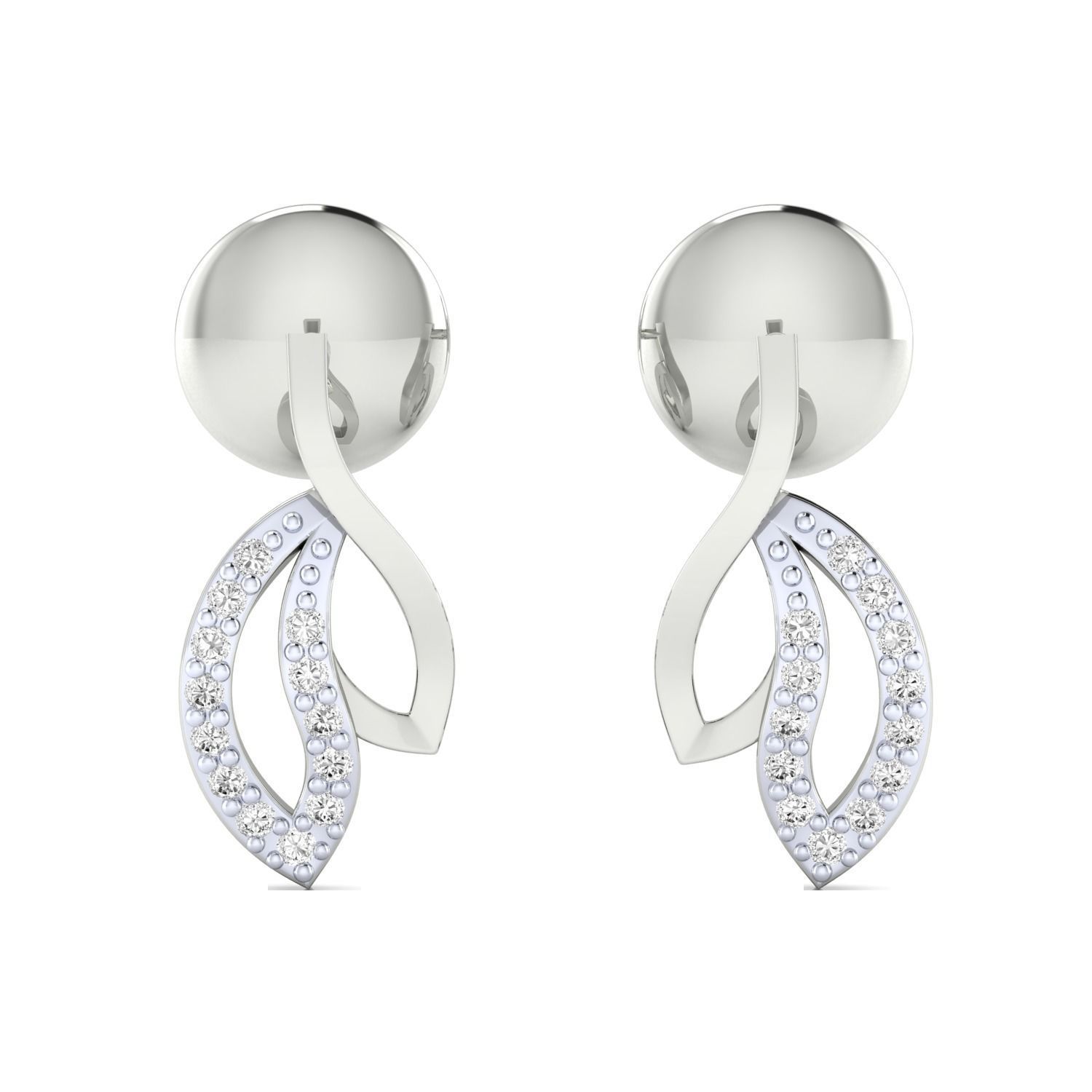 Women earrings 3dm render detail 3D print model 3D print model_14