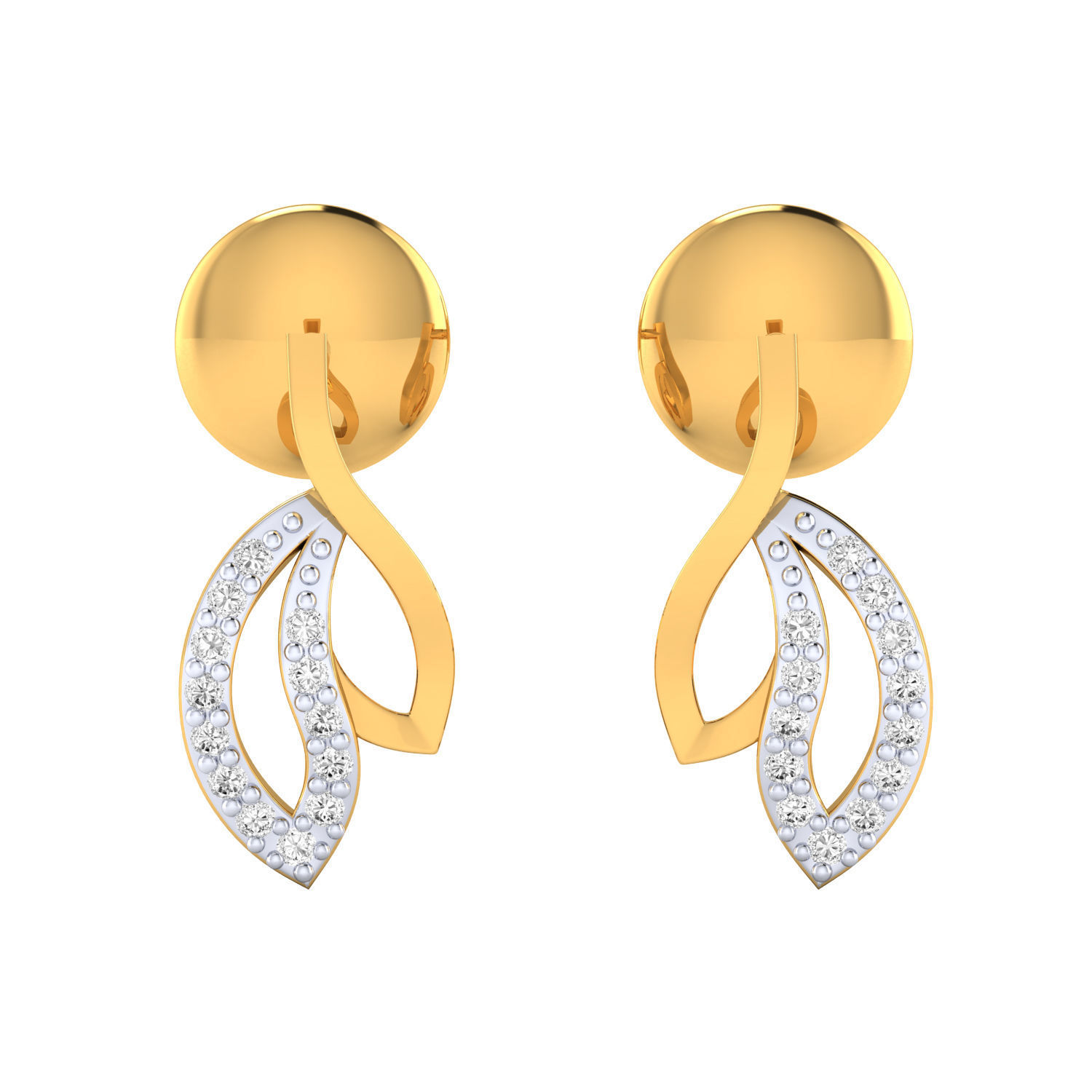 Women earrings 3dm render detail 3D print model 3D print model_1