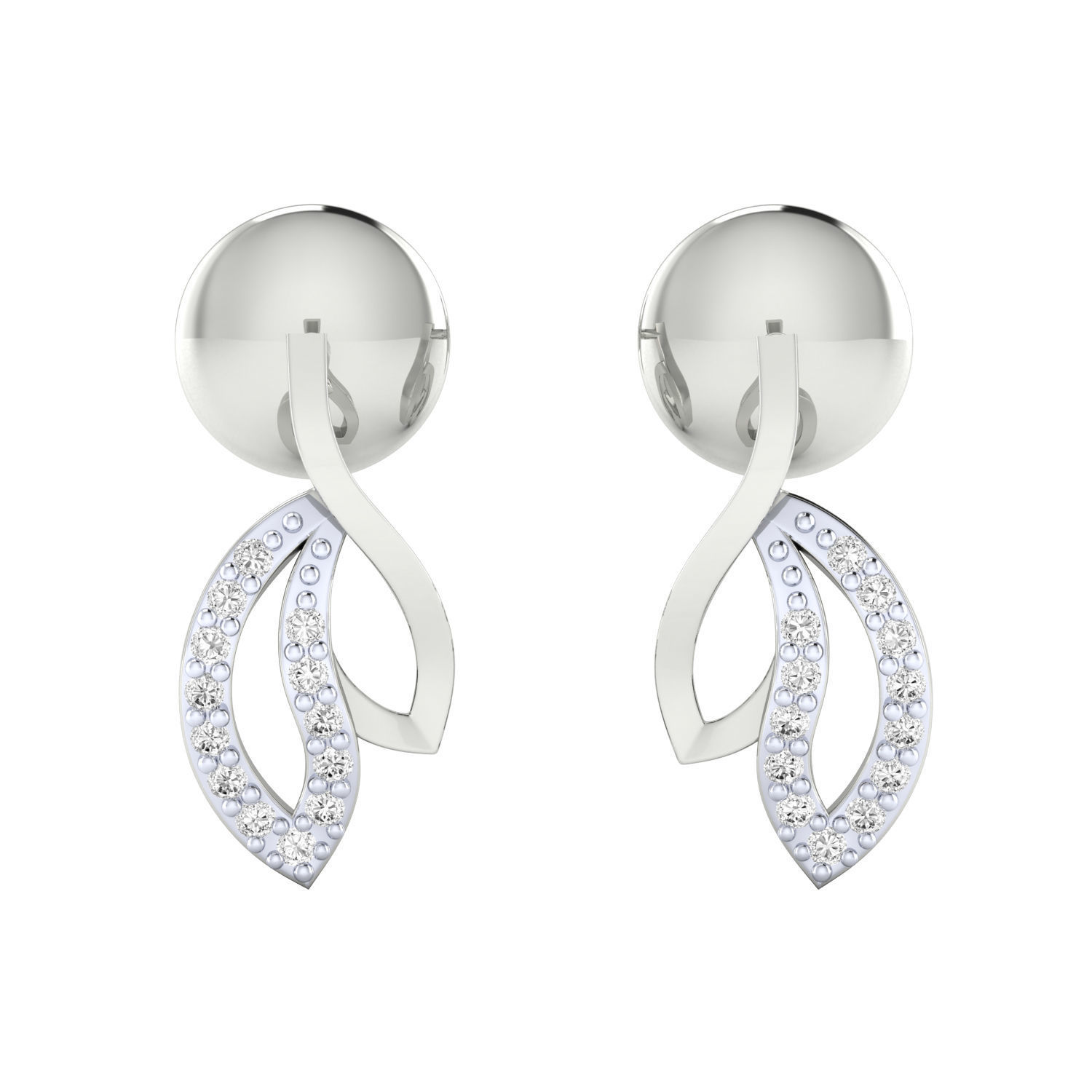 Women earrings 3dm render detail 3D print model 3D print model_13