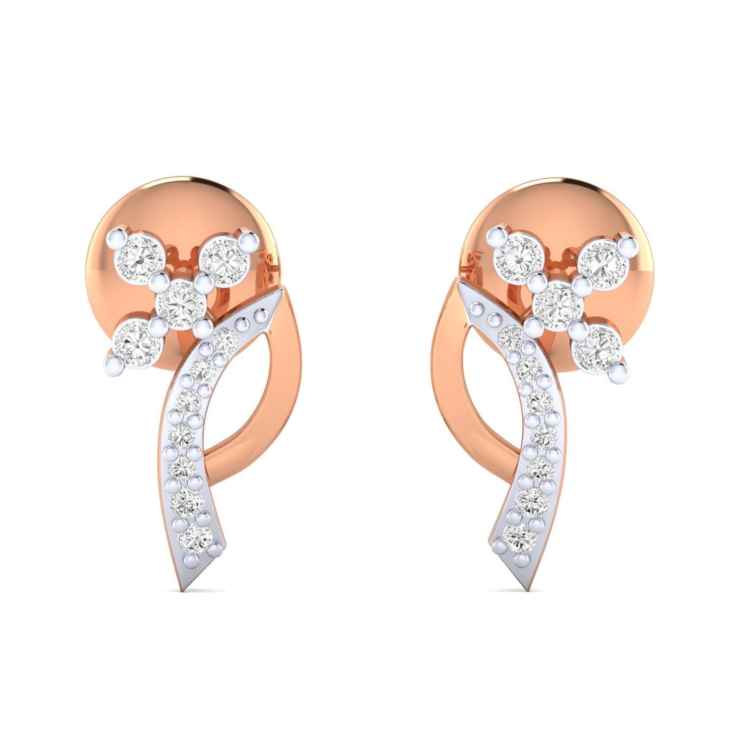 Women earrings 3dm render detail 3D print model 3D print model_16