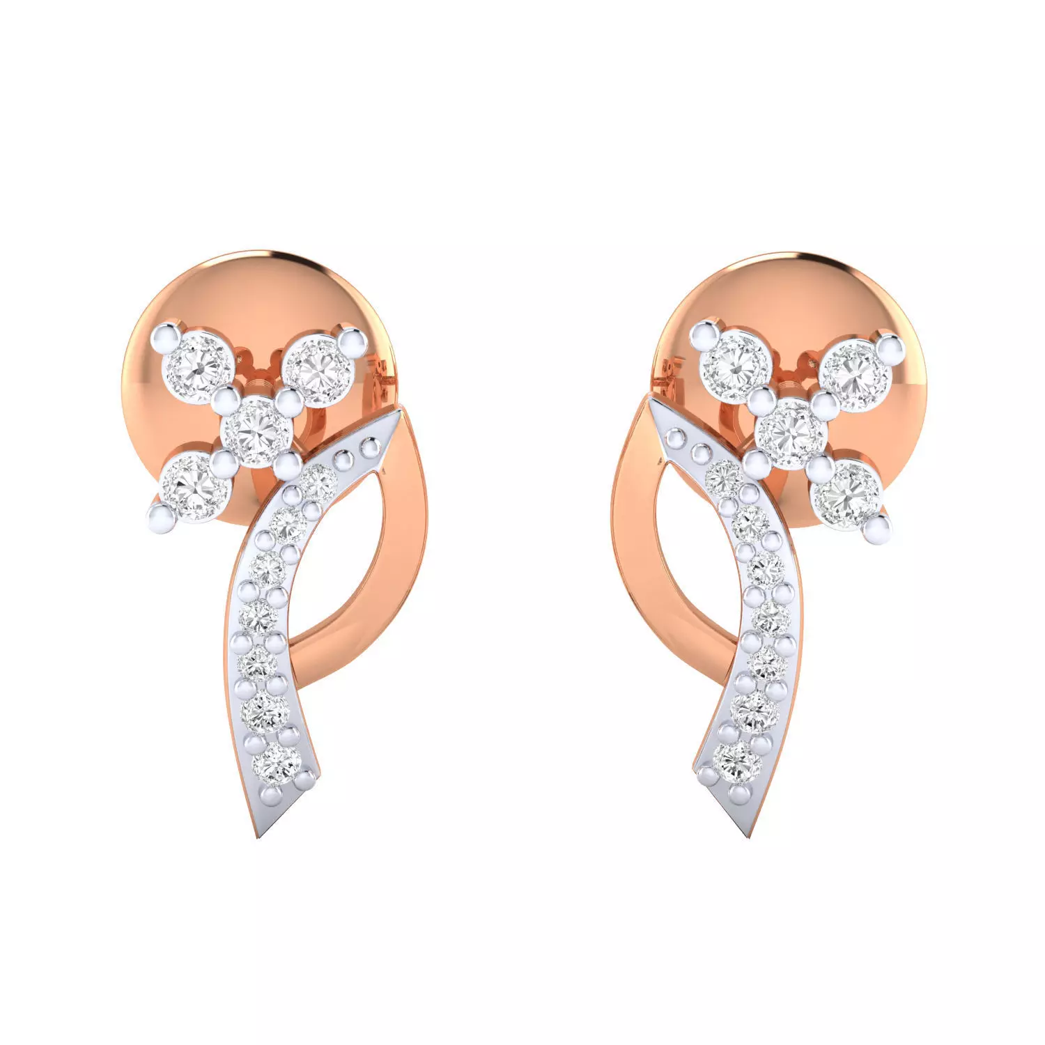 Women earrings 3dm render detail 3D print model 3D print model_0
