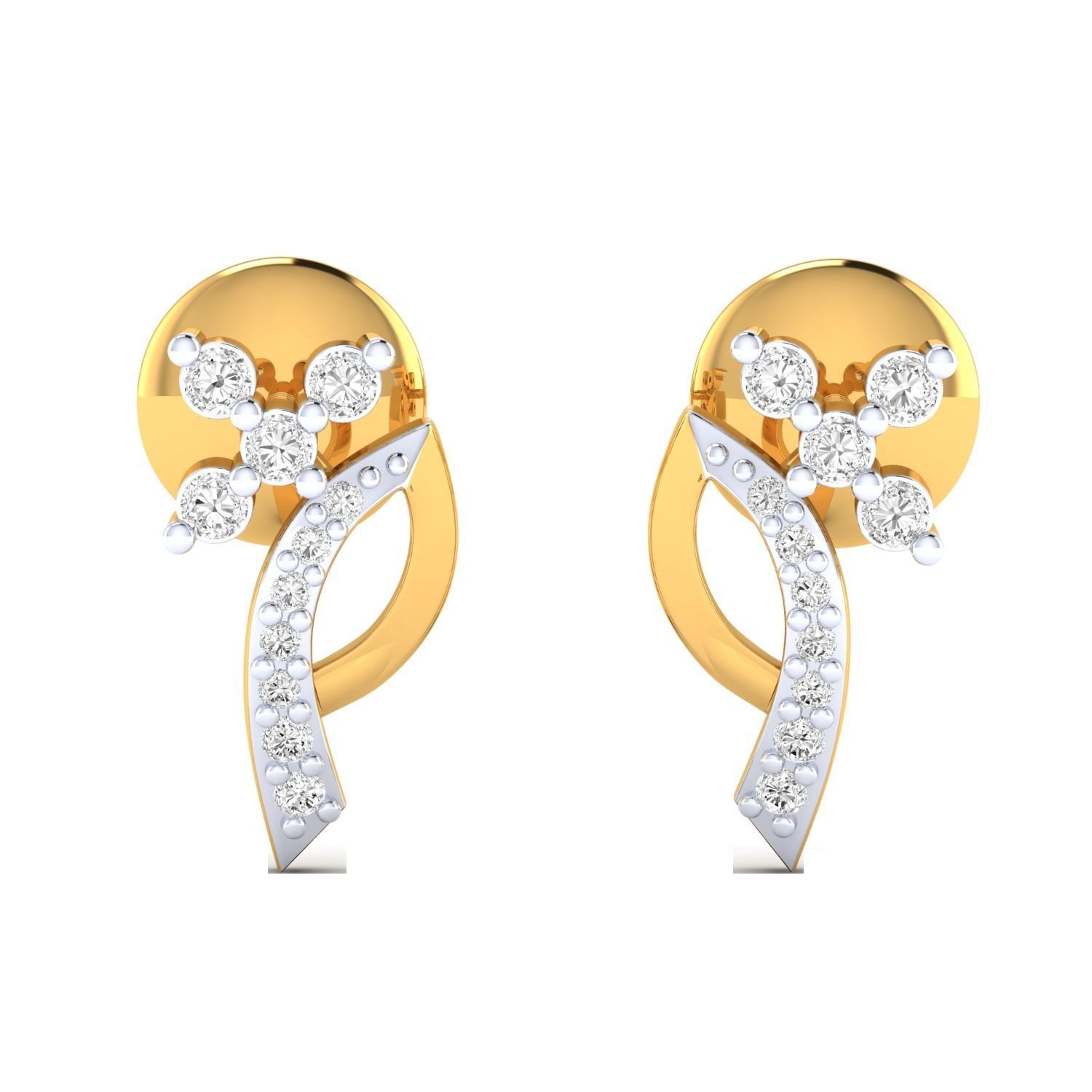 Women earrings 3dm render detail 3D print model 3D print model_18