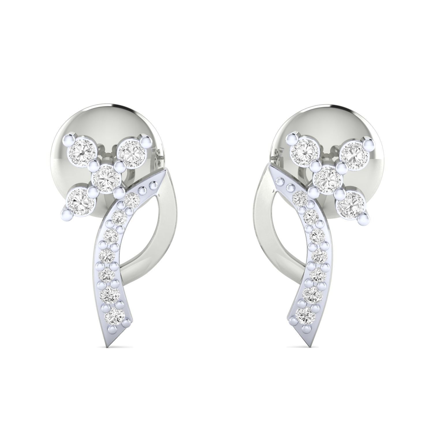 Women earrings 3dm render detail 3D print model 3D print model_2