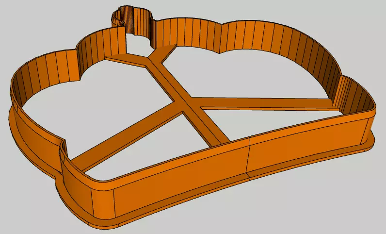 Crown Cookie Cutter 3D print model