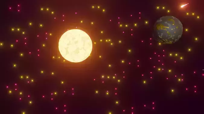 EARTH planets and stars in space Texture