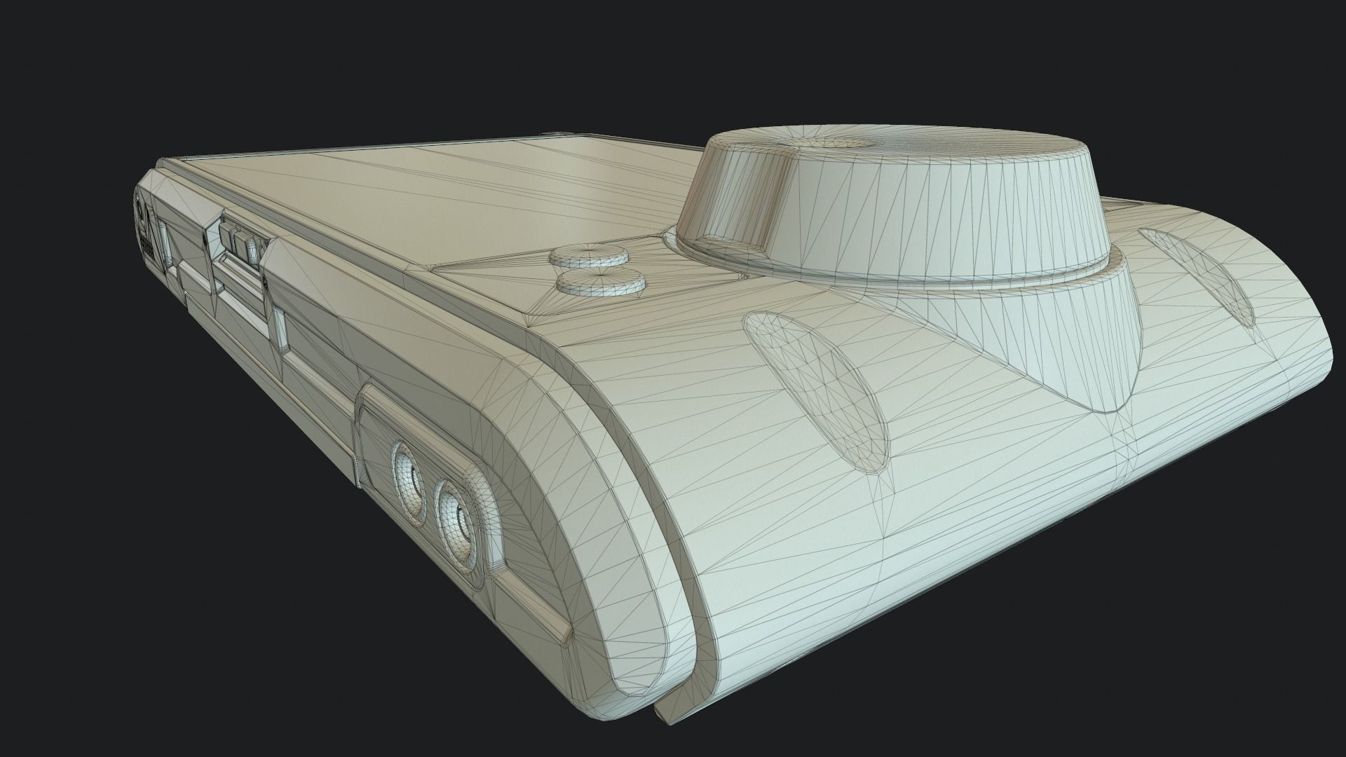 Sci-fi Control Screen Low-poly 3D model_12