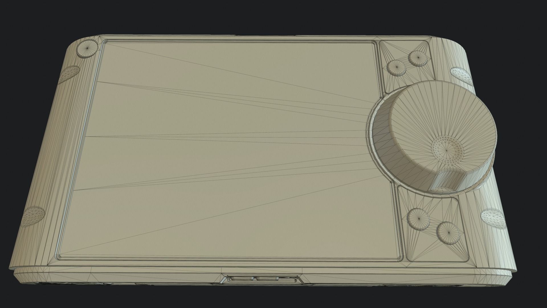 Sci-fi Control Screen Low-poly 3D model_10