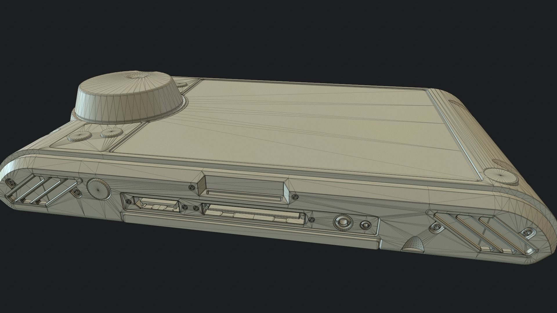 Sci-fi Control Screen Low-poly 3D model_11