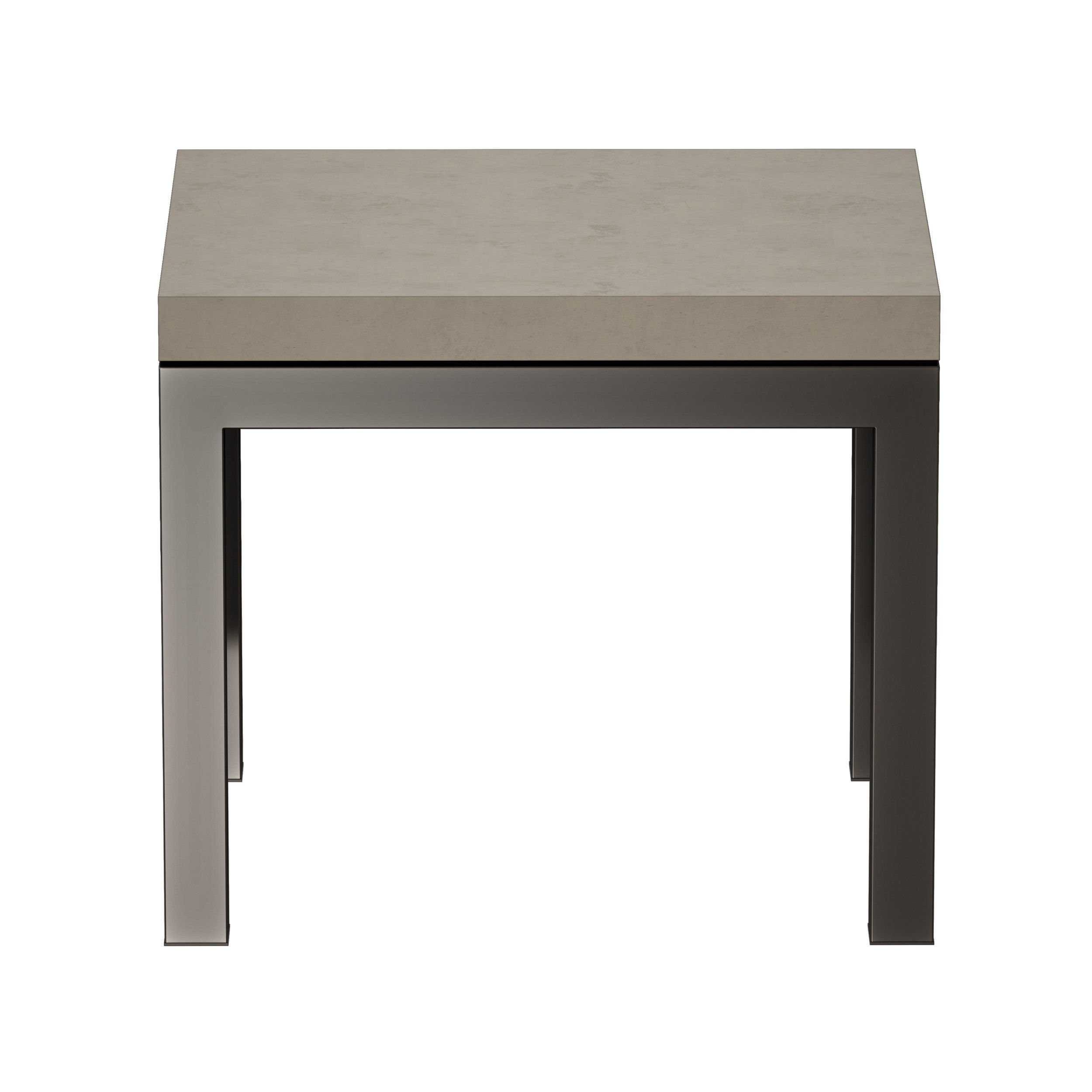 Parsons Concrete Top Dark Steel Base End Table Crate and Barrel 3D model_2