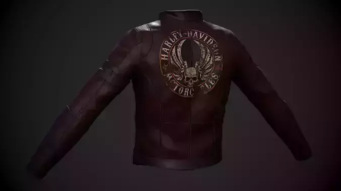 Jacket Leather - Game Asset - Low and High
