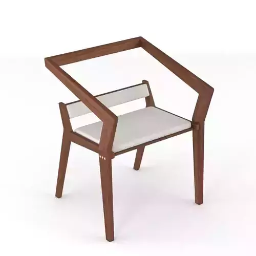 H-Chair wooden chair with cushion