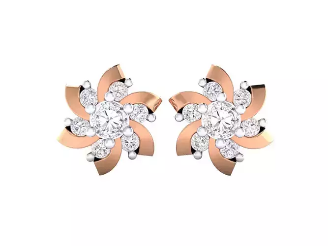 Women earrings 3dm render detail 3D print model 3D print model
