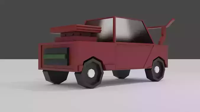 CAR LOW POLY toy truck