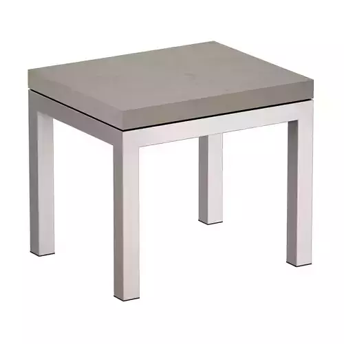 Parsons Concrete Top Stainless Steel Base End Table
