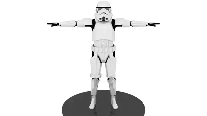 Star Wars Rogue One-Solo Stormtrooper Armor 3D print model Low-poly 3D model