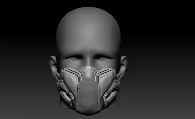 Black Panther Half Mask 3D print model Black Panther Half Mask 3D print model