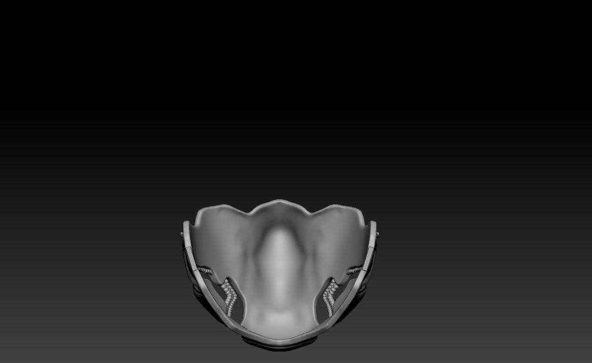 Black Panther Half Mask 3D print model_3