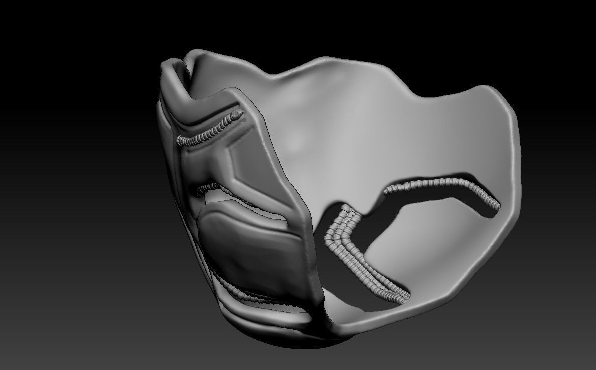 Black Panther Half Mask 3D print model_9