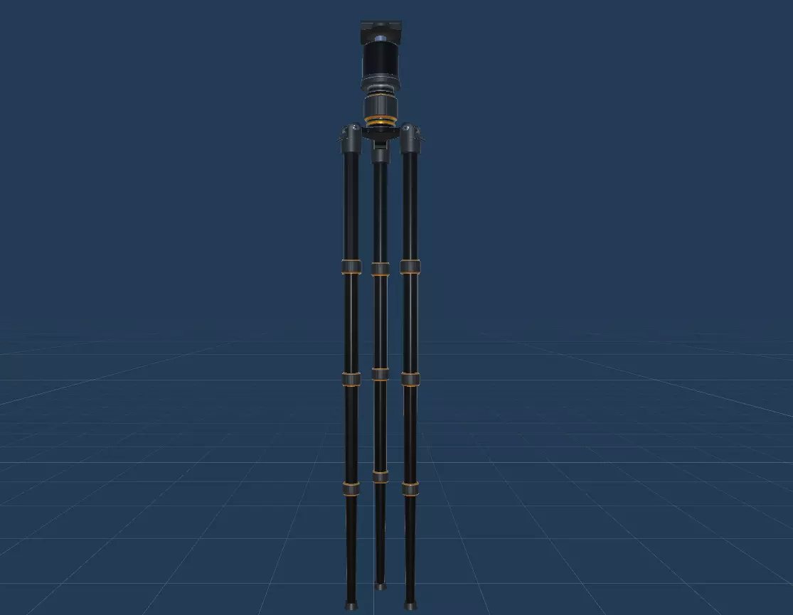 Simple Tripod Free low-poly 3D model_0