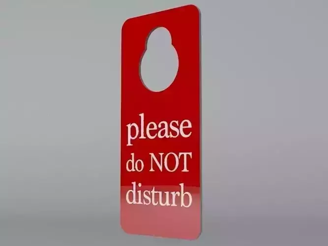 Hotel Room Door Handle Latch Sign