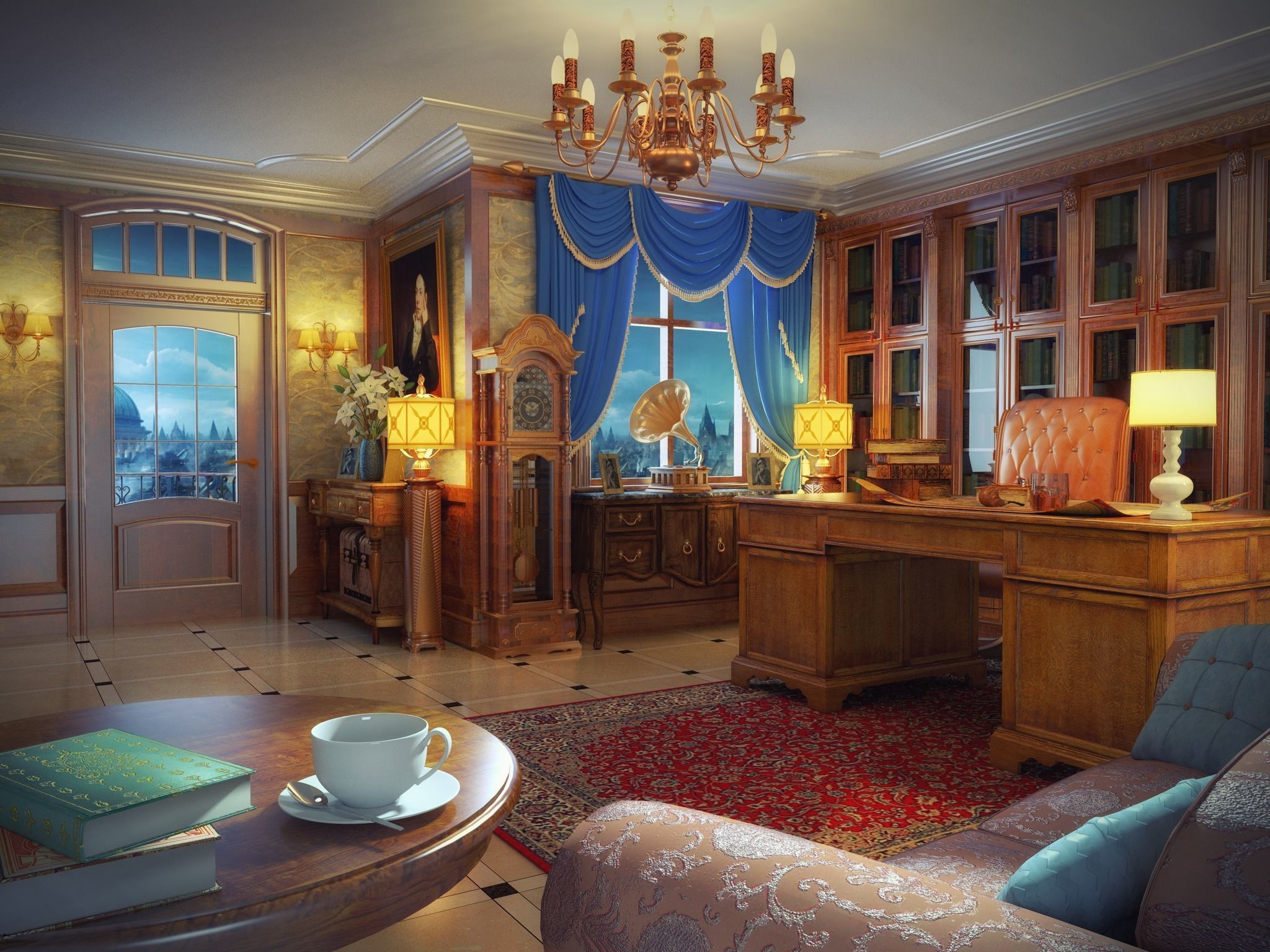 Cabinet Hidden Object Game Location 3D model_1