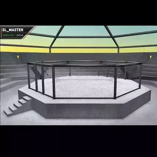 Hexagon Colloseum Free low-poly 3D model