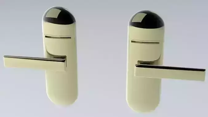 Hotel Door Handle Latch with Roomcard Reader Left and Right