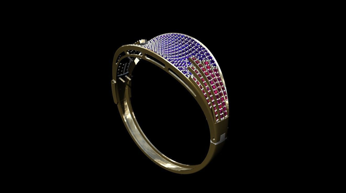 bracelets cocktail gem 2 3D print model