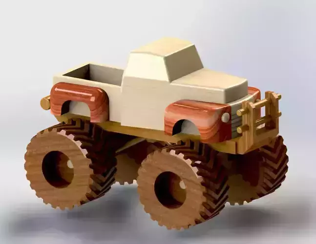 Wooden Monster Truck