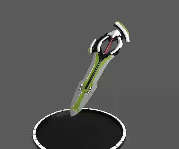 scifi sword low poly game ready Pbr materials