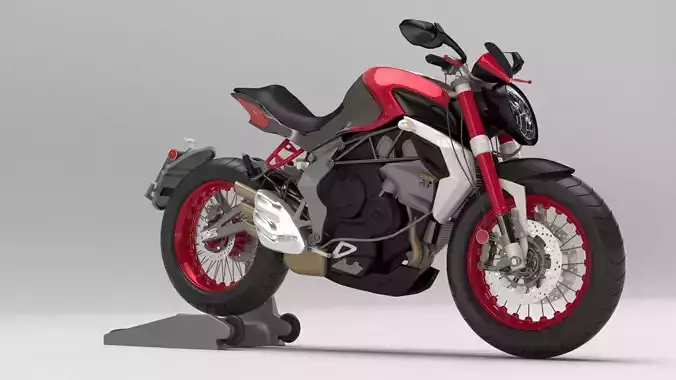 MV Agusta Brutale 3D Bike model 3D model