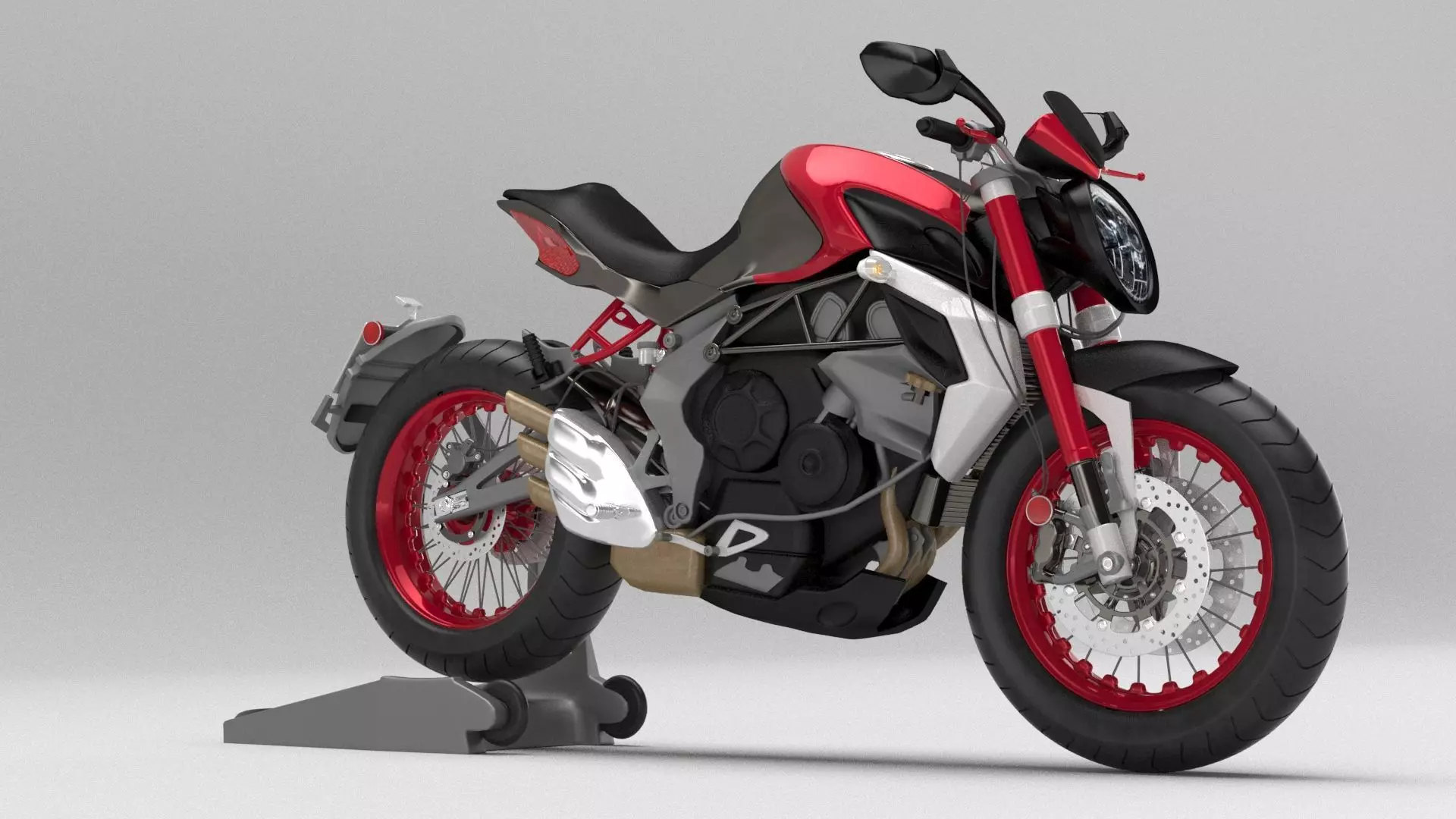 MV Agusta Brutale 3D Bike model 3D model_0