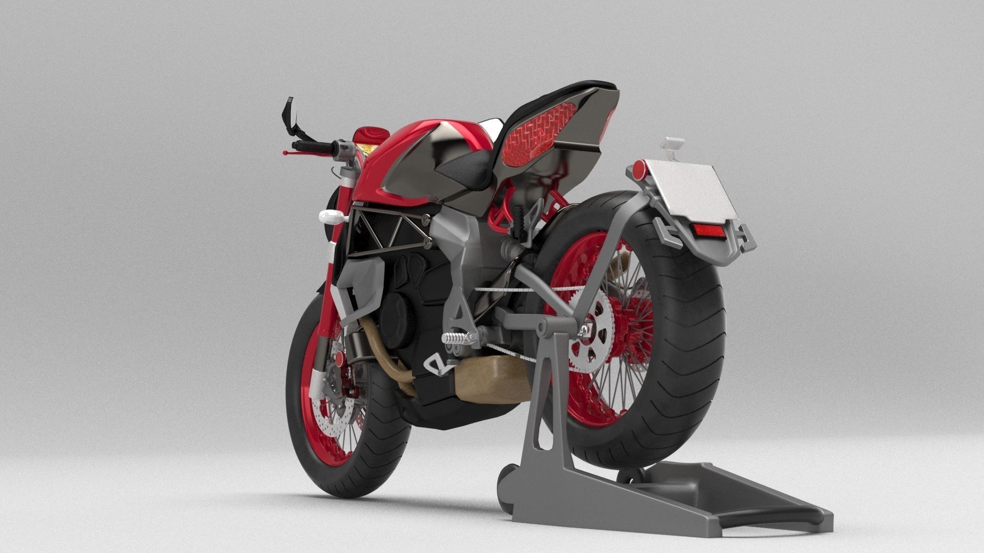 MV Agusta Brutale 3D Bike model 3D model_4