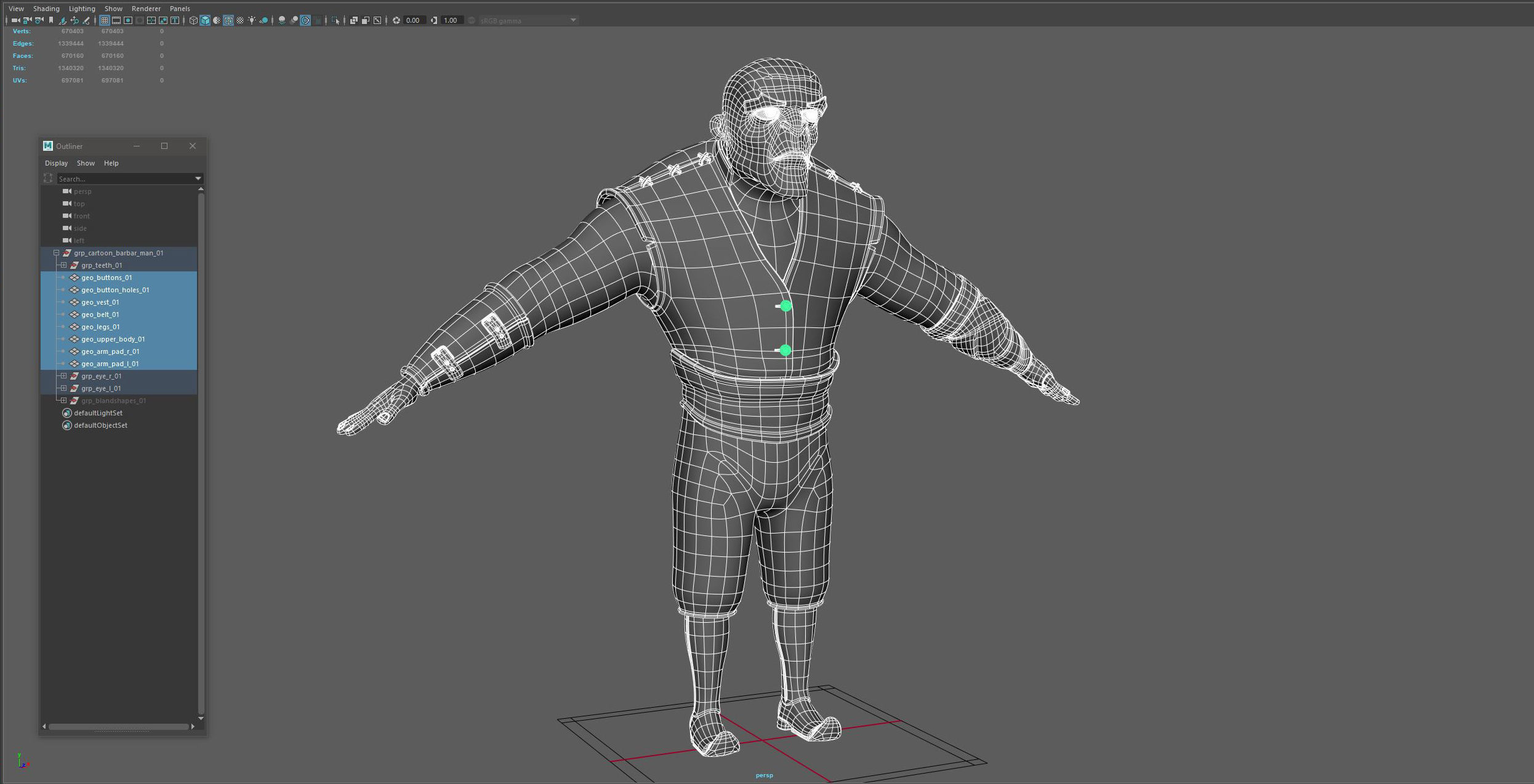 Cartoon Barbar Man 3D model_14