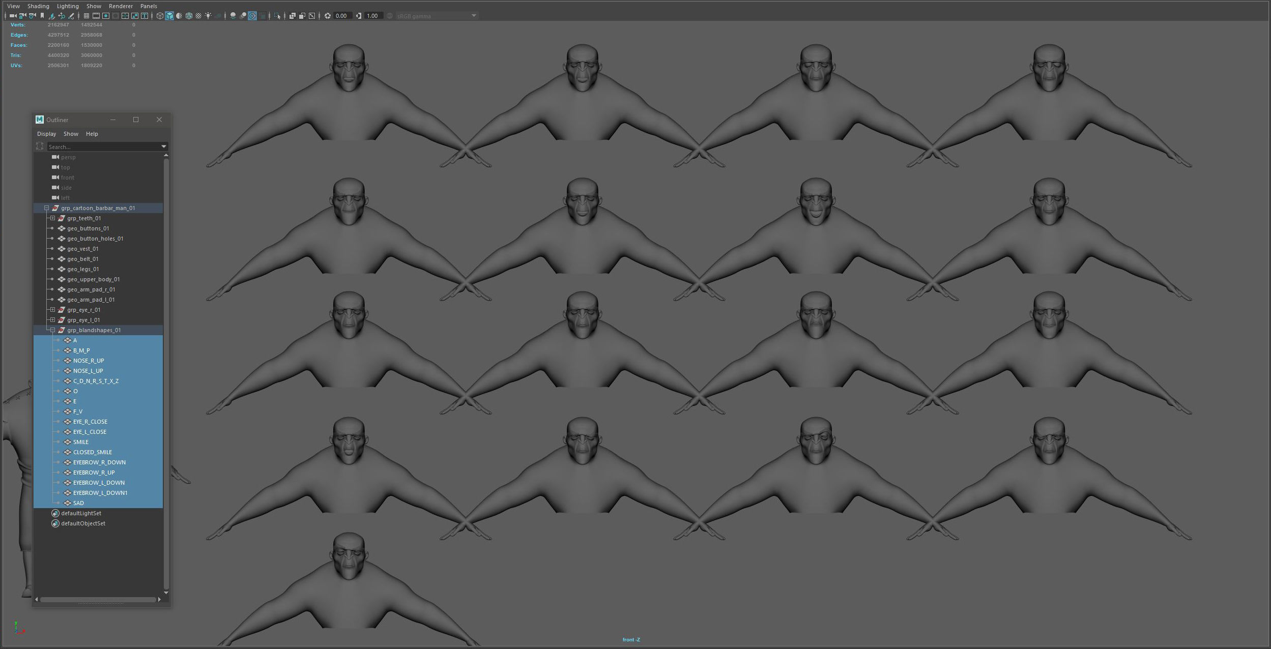 Cartoon Barbar Man 3D model_10