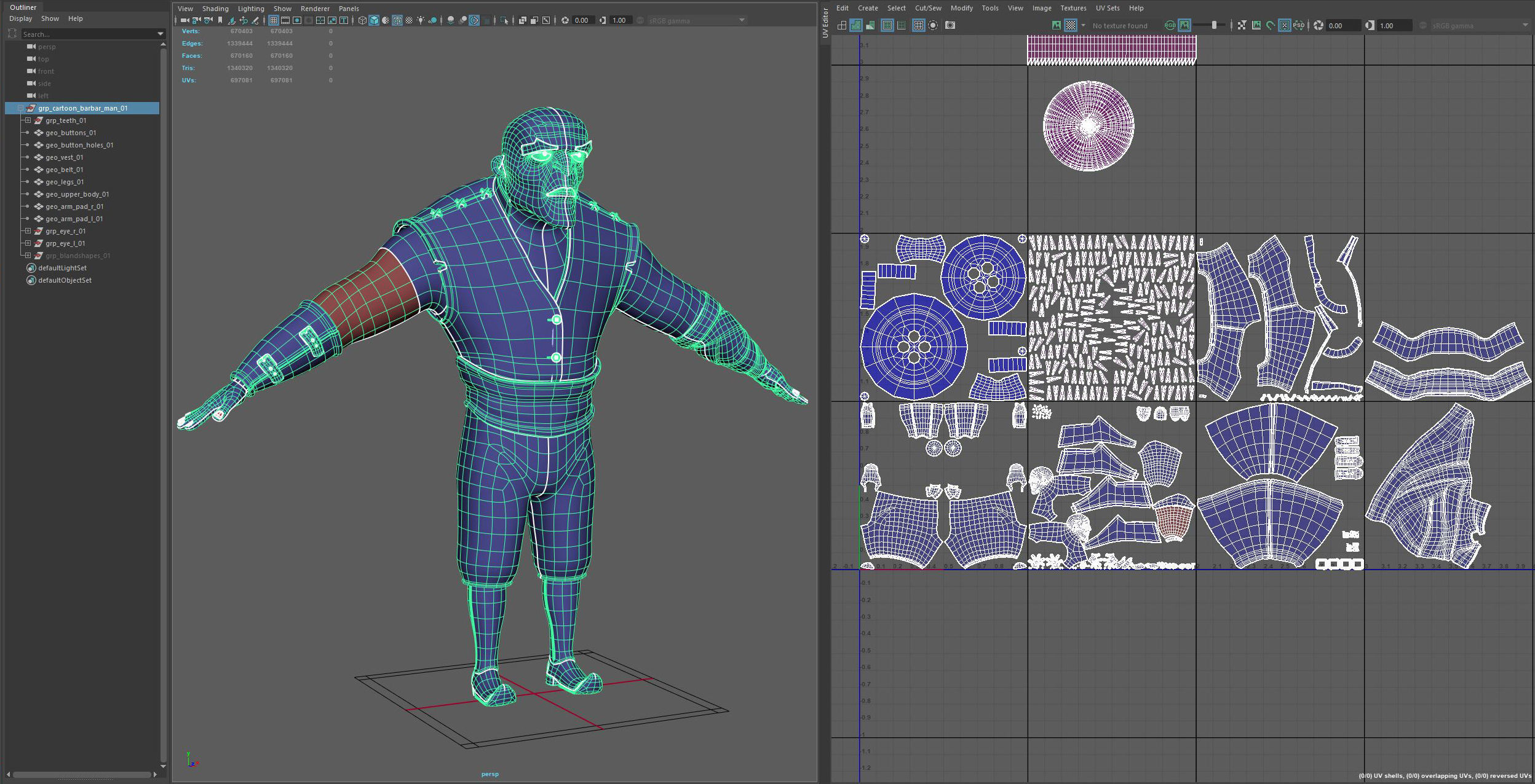 Cartoon Barbar Man 3D model_13