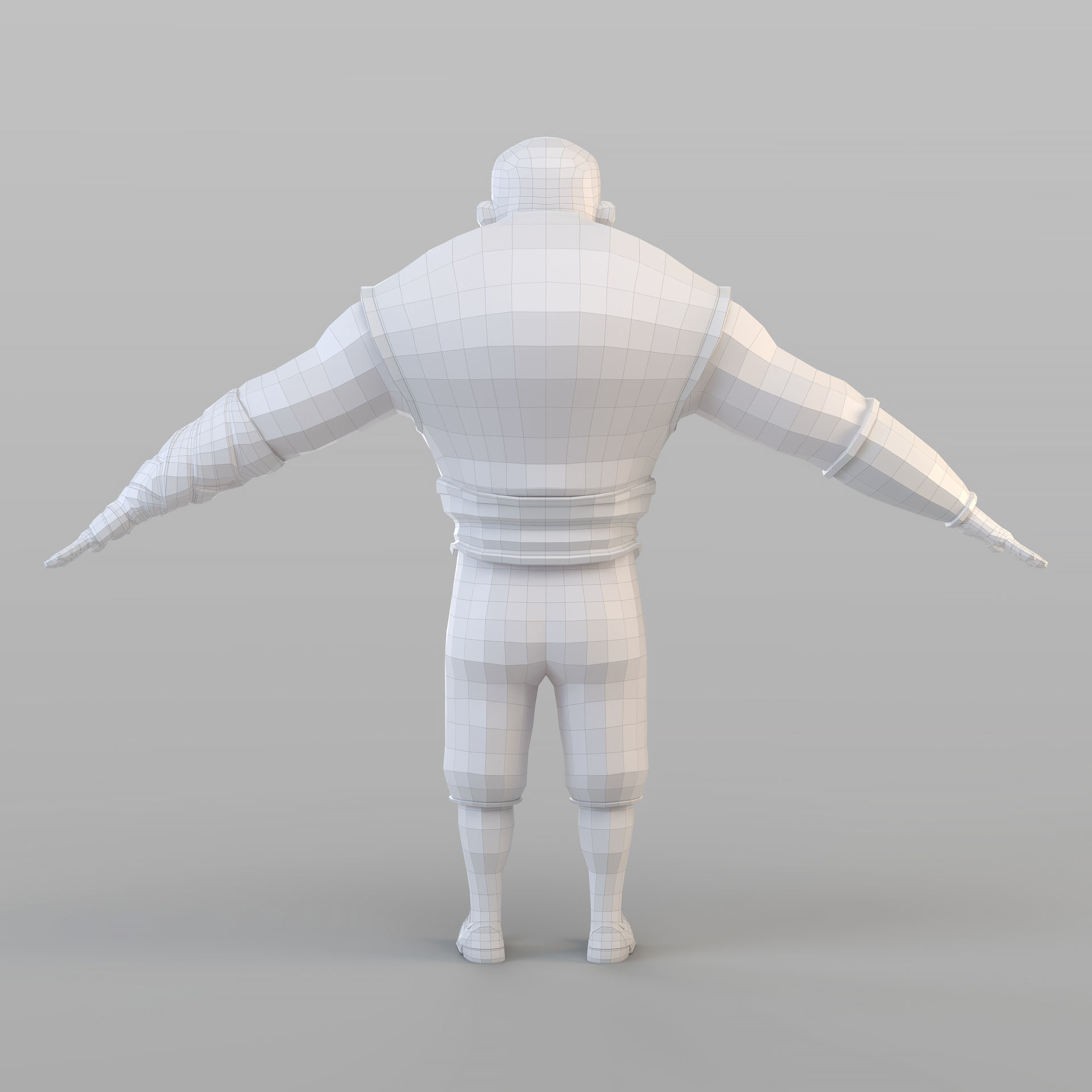 Cartoon Barbar Man 3D model_9