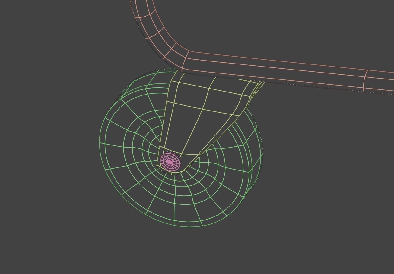 Shopping cart isolated on grey background 3D model_2