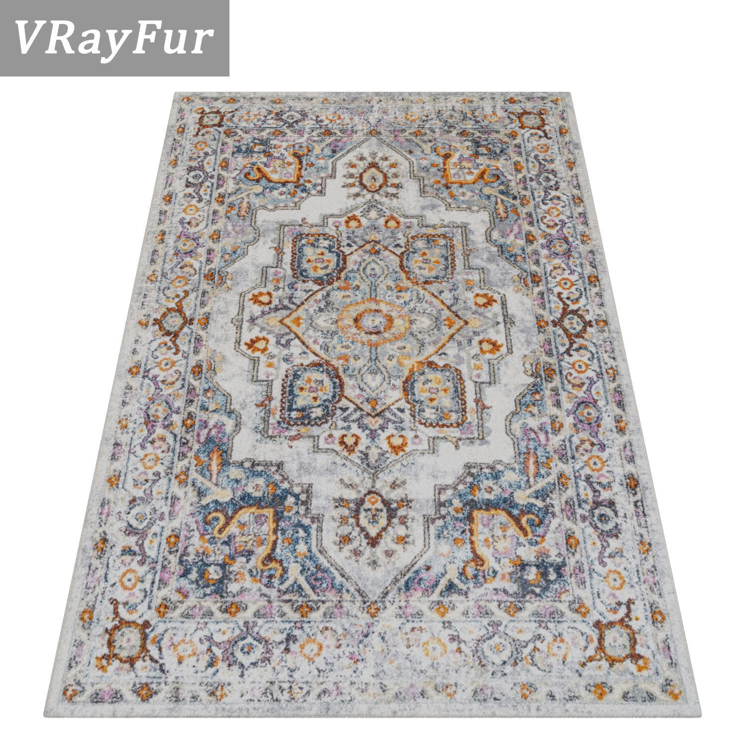 Rug Set 1374 3D model_2