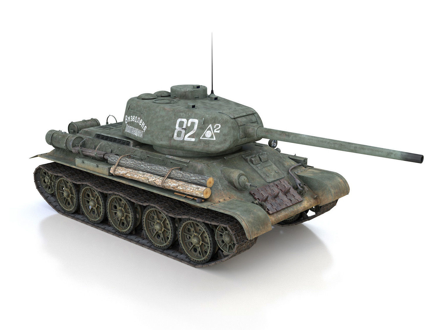 T-34 85 - Soviet medium tank - 82 3D model_7