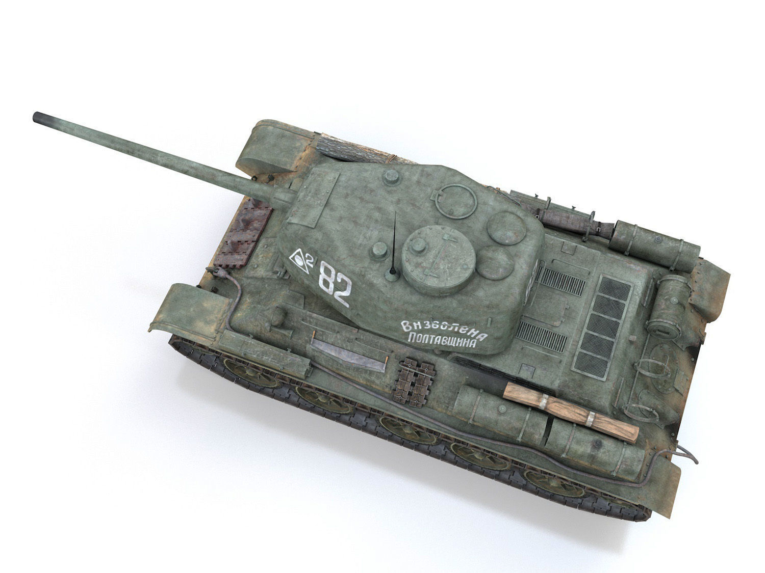 T-34 85 - Soviet medium tank - 82 3D model_9