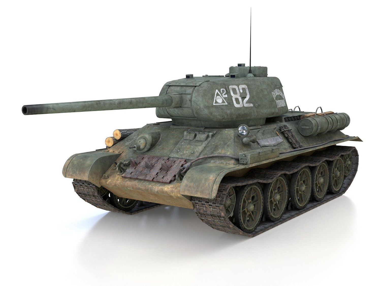 T-34 85 - Soviet medium tank - 82 3D model_1