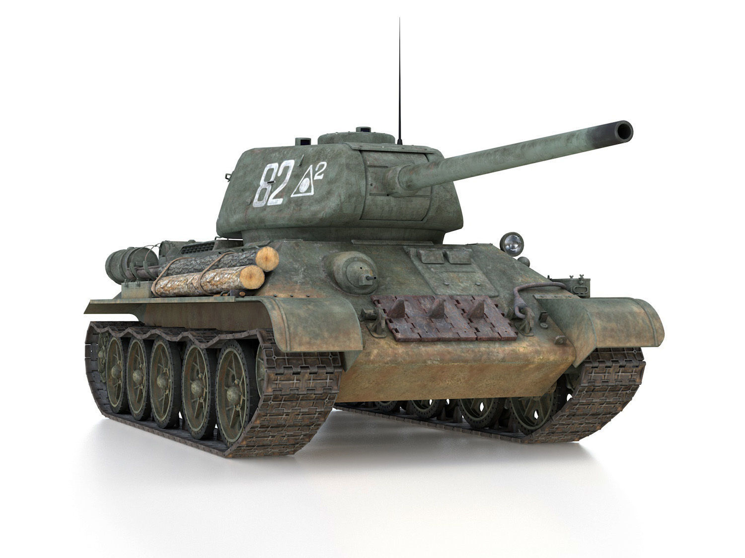 T-34 85 - Soviet medium tank - 82 3D model_8