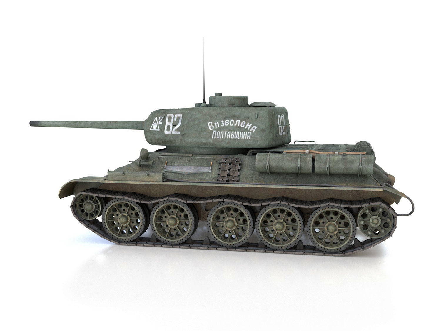T-34 85 - Soviet medium tank - 82 3D model_3