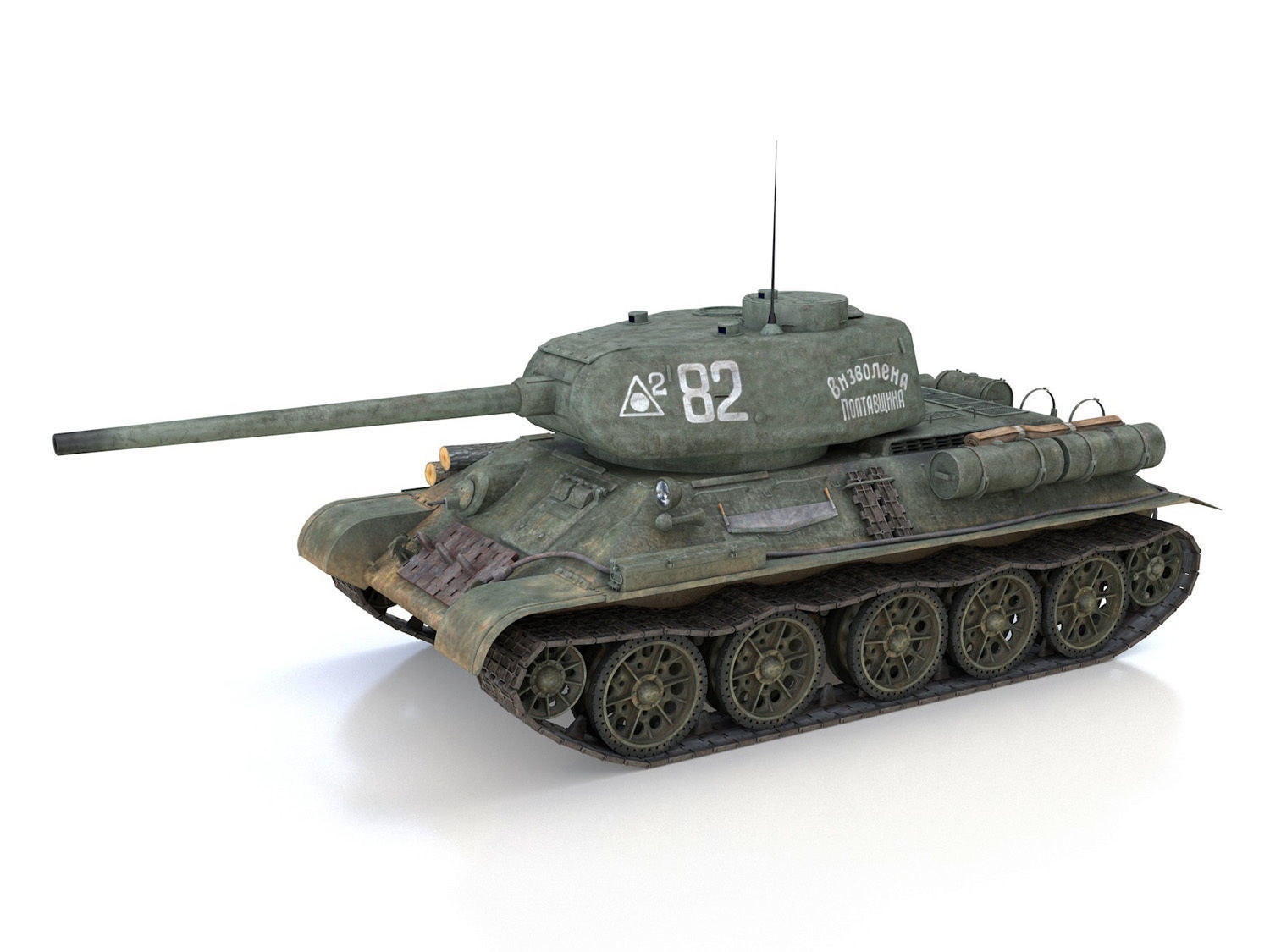 T-34 85 - Soviet medium tank - 82 3D model_2