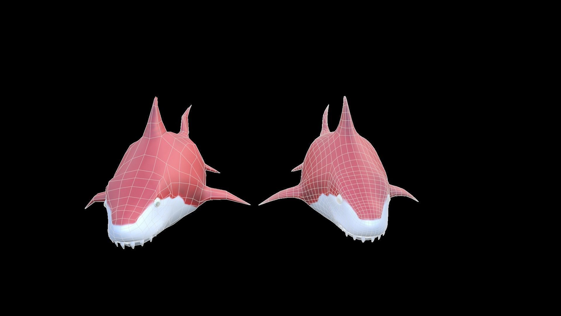 Shark Pack Low-poly 3D model_23
