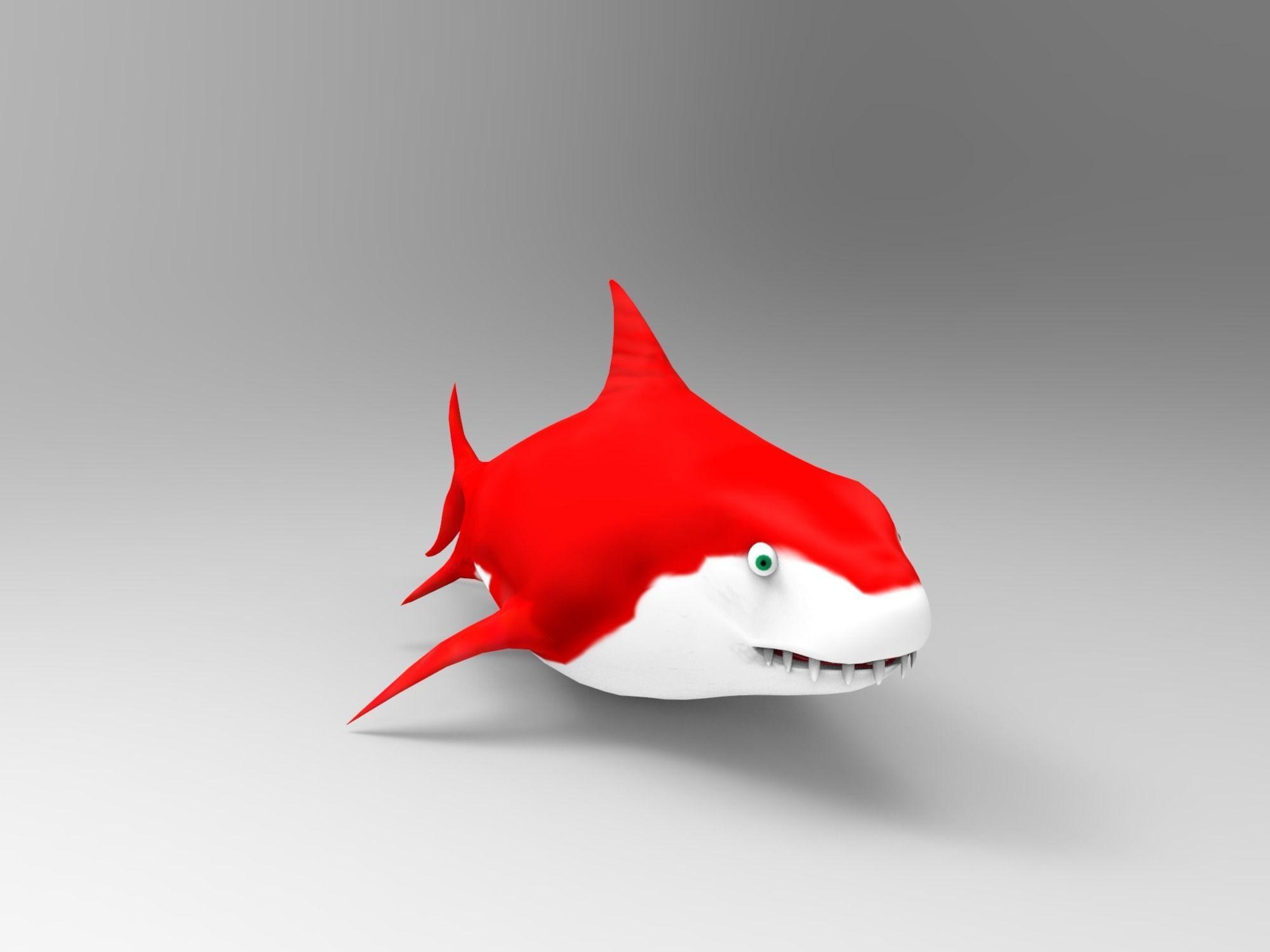 Shark Pack Low-poly 3D model_16