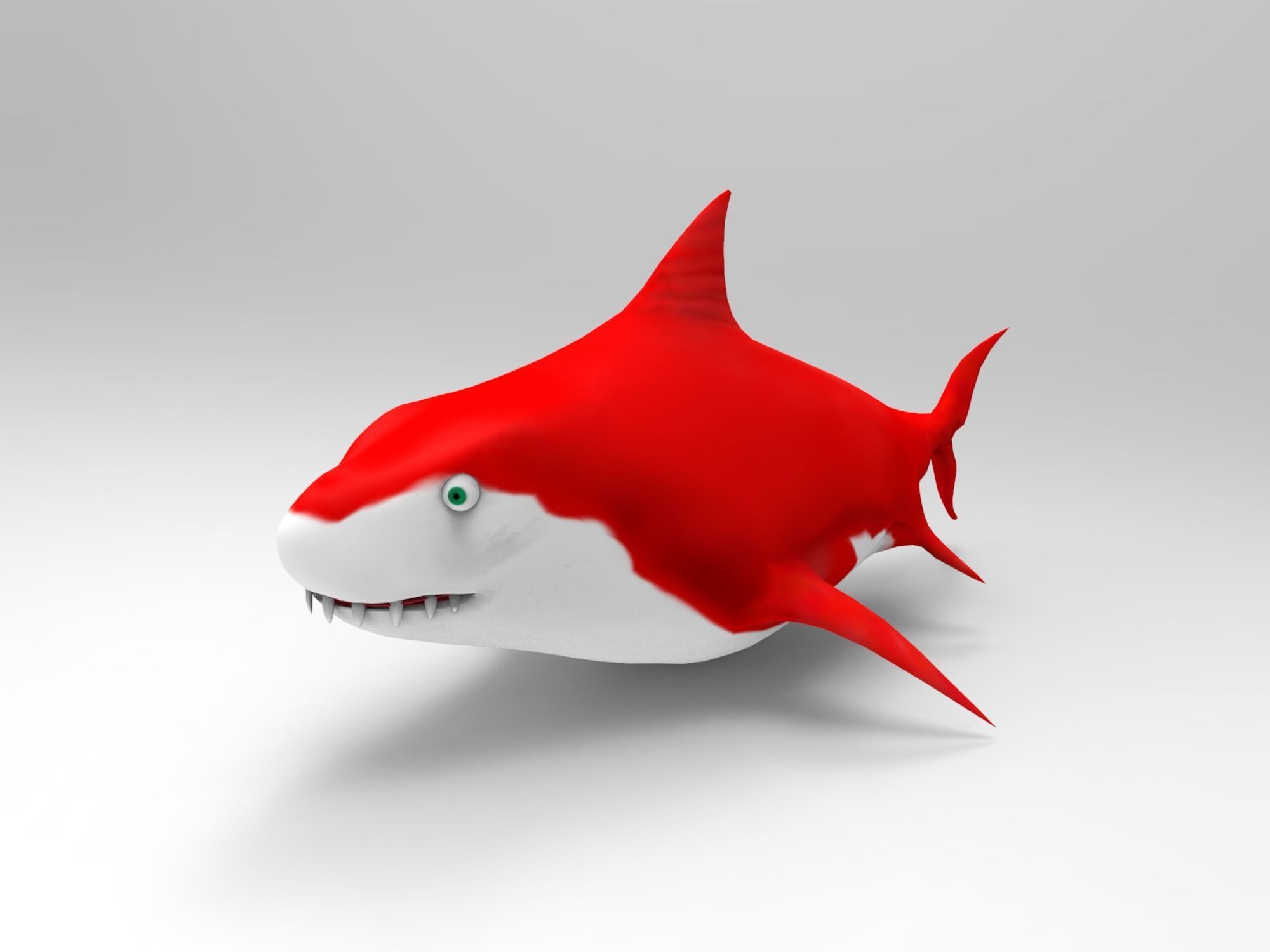 Shark Pack Low-poly 3D model_10