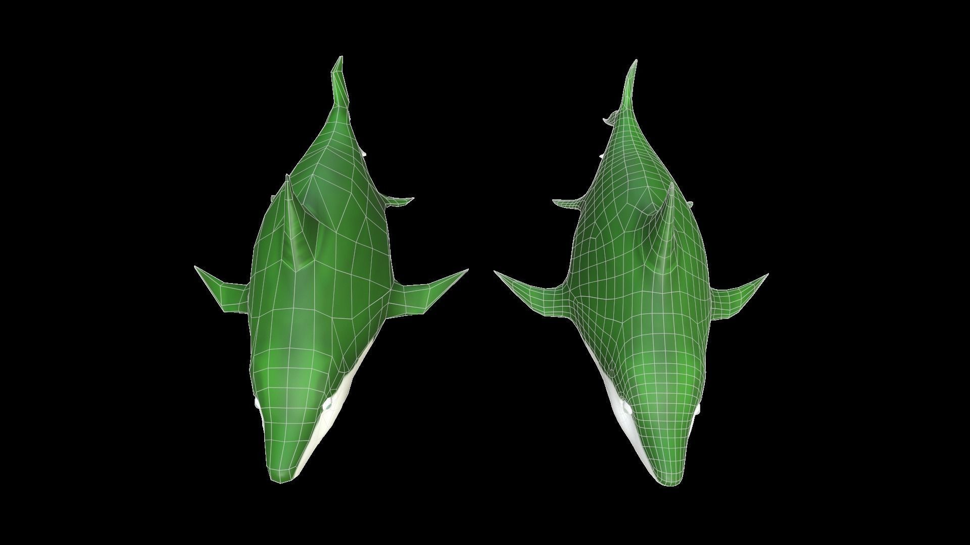 Shark Pack Low-poly 3D model_22