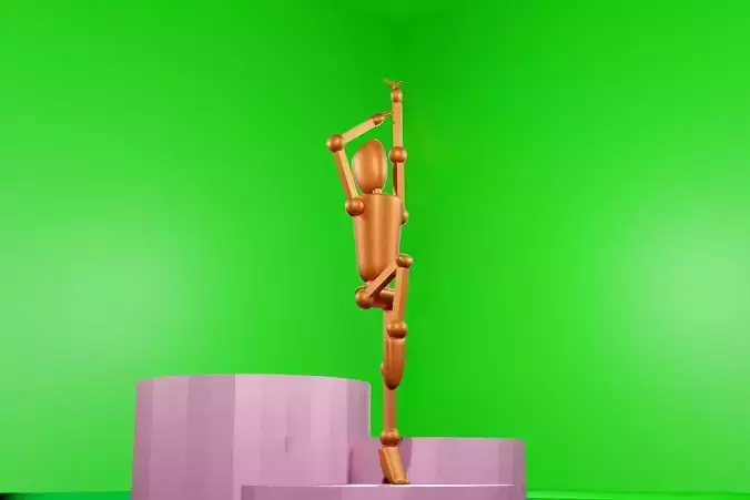 Character Model Blender Bone link Thailand Low-poly 3D model